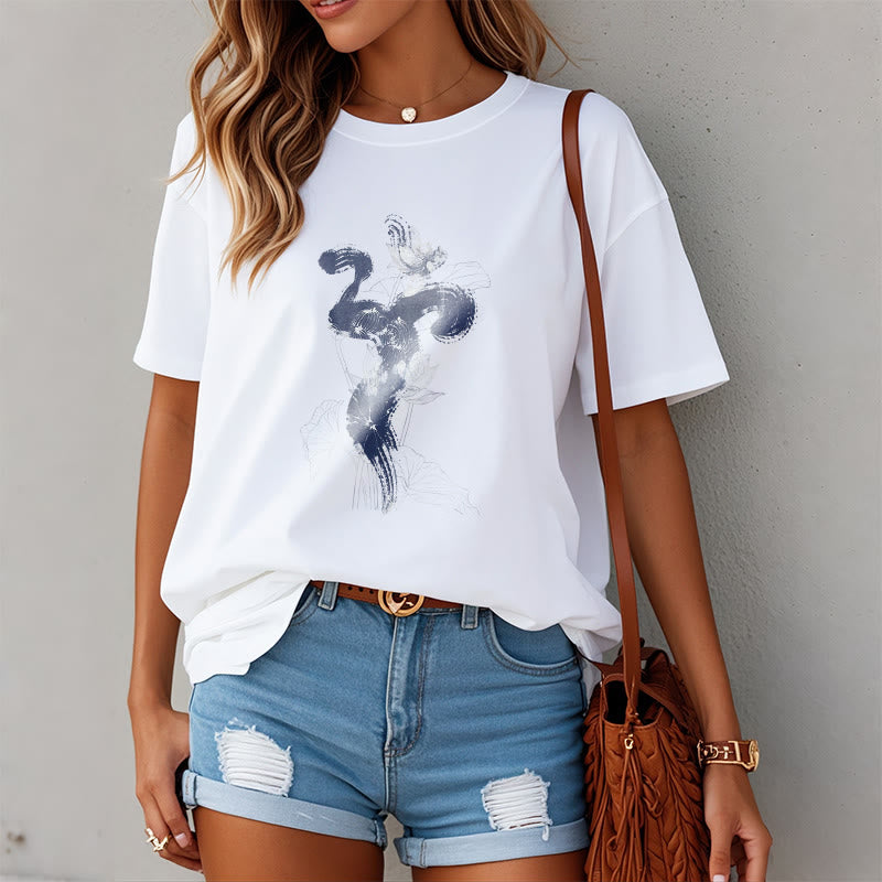 Buddha Stones ​​OM Lotus Blume Hintergrund Baumwolle T-shirt - image 1