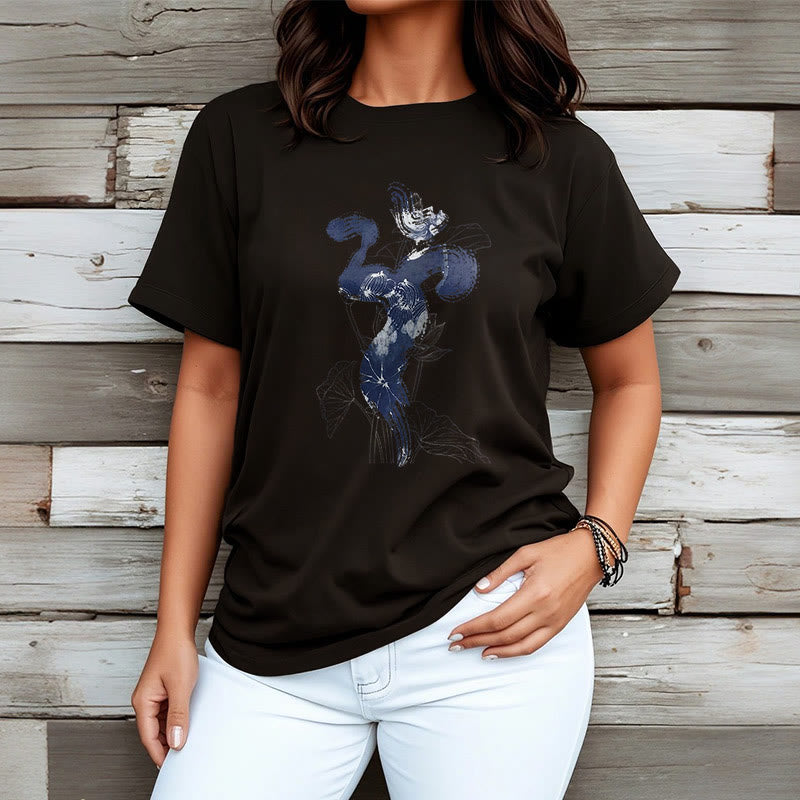 Buddha Stones ​​OM Lotus Blume Hintergrund Baumwolle T-shirt - image 6