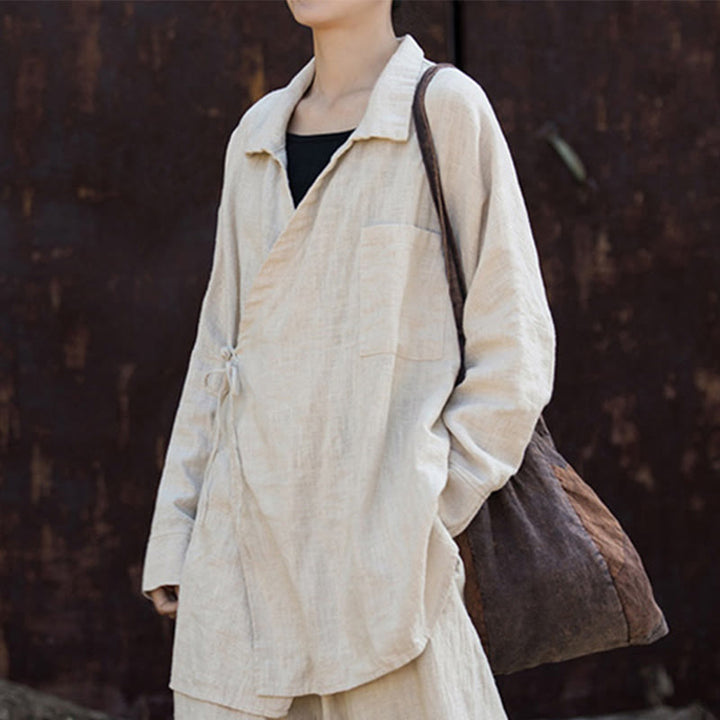 Buddha Stones Meditieren Ramie Baumwolle Kleidung - image 15