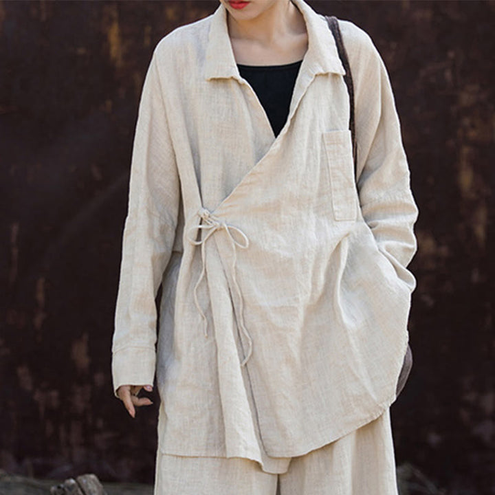 Buddha Stones Meditieren Ramie Baumwolle Kleidung - image 6