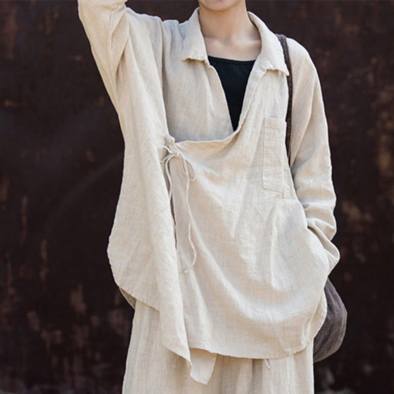 Buddha Stones Meditieren Ramie Baumwolle Kleidung - image 11