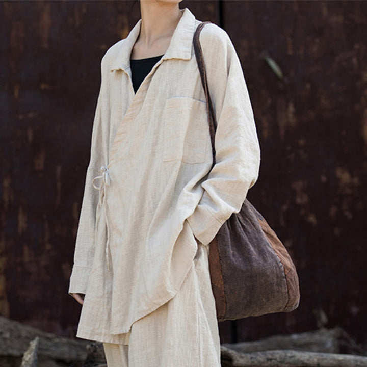 Buddha Stones Meditieren Ramie Baumwolle Kleidung - image 14