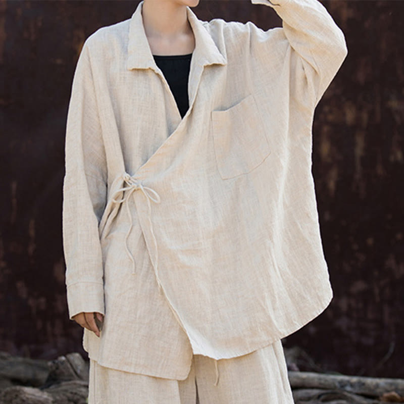 Buddha Stones Meditieren Ramie Baumwolle Kleidung - image 13