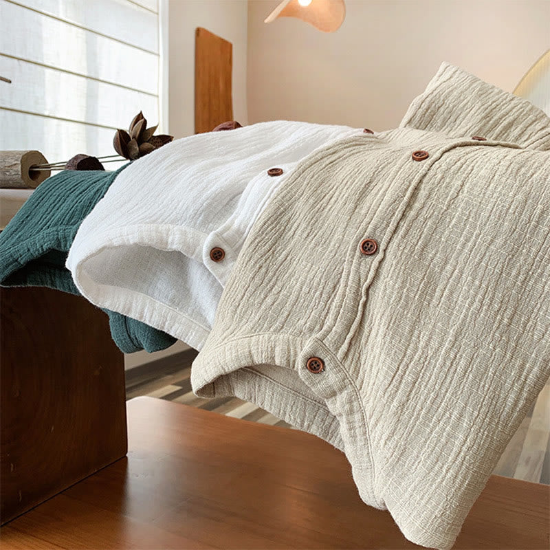 Buddha Stones Literarische künstlerische doppellagige Sandwäsche-Baumwollleinenkleidung - image 36