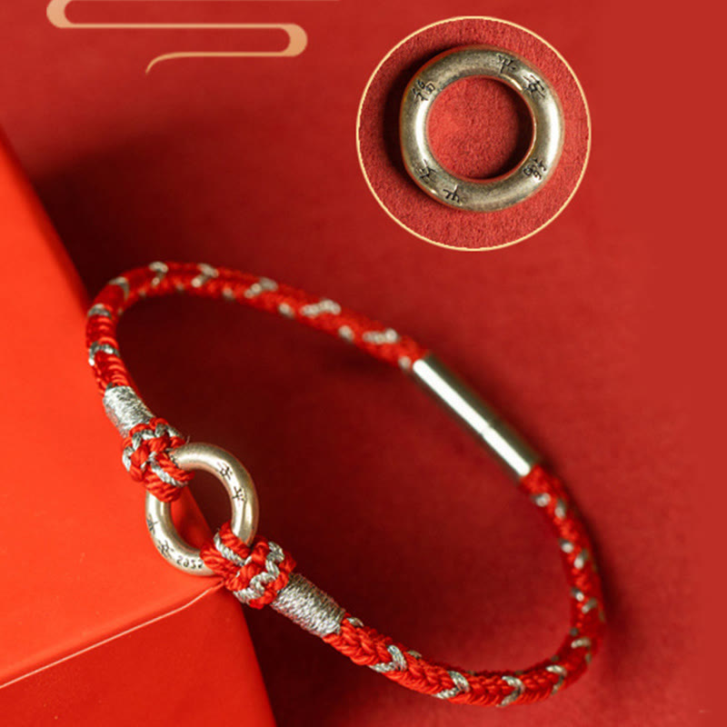 Buddha Stones Rote Schnur 925 Sterling Silber Glücksarmband - image 13