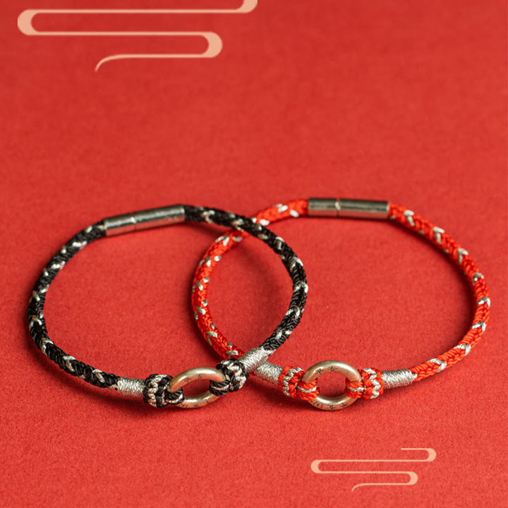 Buddha Stones Rote Schnur 925 Sterling Silber Glücksarmband - image 15