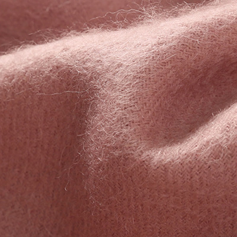 Buddha Stones -Wollschal, Lotus-Stickerei, Quaste, Winter, gemütlicher Reiseschal, Wickeltuch - image 6