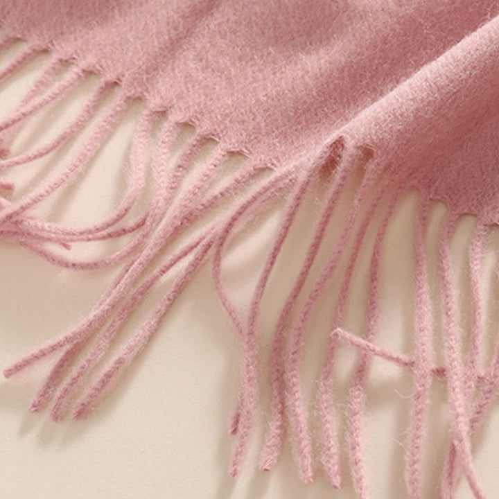 Buddha Stones, Wollschal, Blumen, Blätter, Stickerei, Quaste, Winter, gemütlicher Reiseschal, Wickelschal - image 13