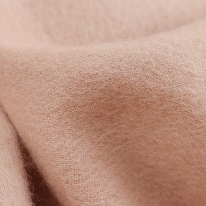 Buddha Stones Wollschal Rosa Weiß Blumenstickerei Quaste Winter Gemütlicher Reiseschal Wickelschal - image 3