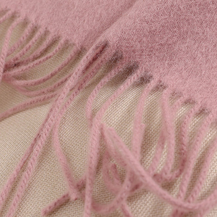 Buddha Stones -Wollschal, große Blumen-Pailletten-Stickerei, Quaste, gemütlicher Winter-Reiseschal - image 11