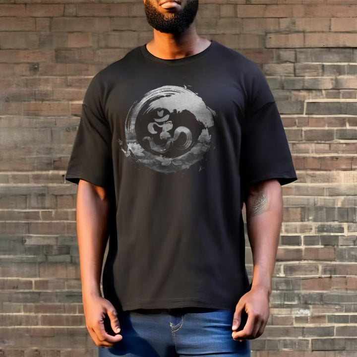 Buddha Stones ​​Om Lotus Baumwolle T-shirt - image 4