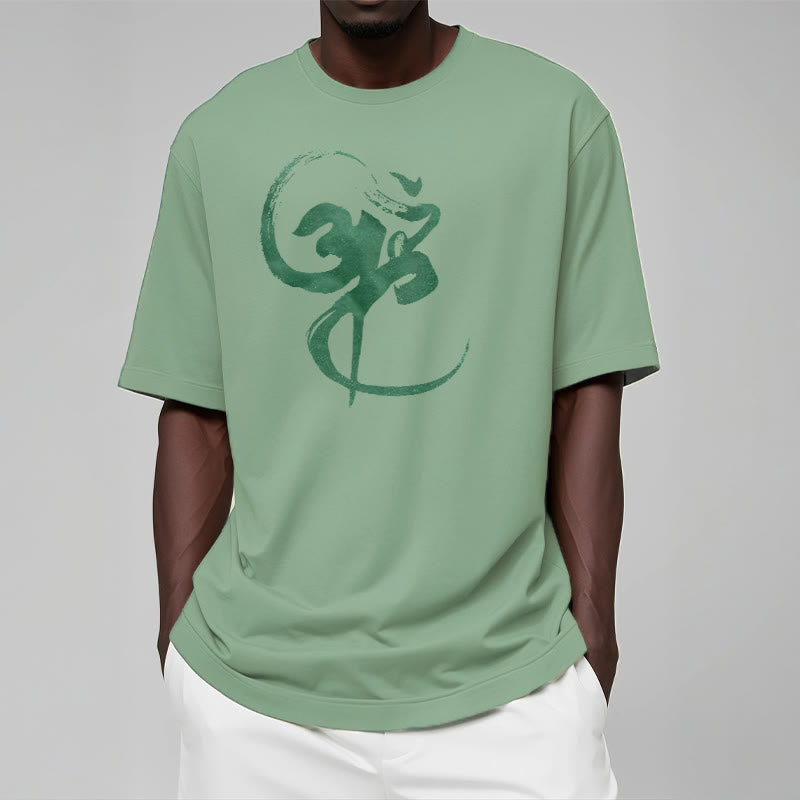 T-Shirt aus Baumwolle mit Buddha Stones und Om-Design - image 20