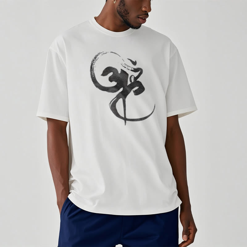 T-Shirt aus Baumwolle mit Buddha Stones und Om-Design - image 8