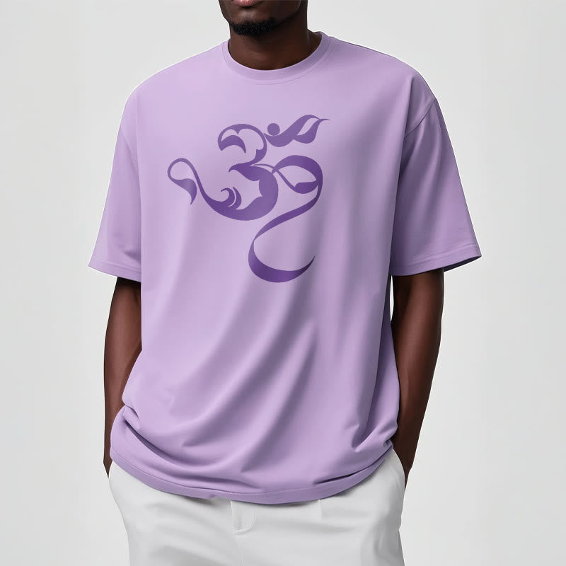 T-Shirt aus Baumwolle mit Buddha Stones und Om-Figur-Design - image 15