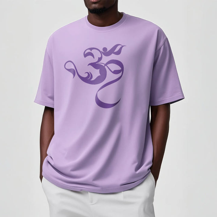 T-Shirt aus Baumwolle mit Buddha Stones und Om-Figur-Design - image 15