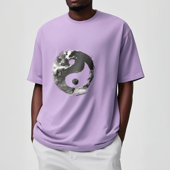 Buddha Stones Yin Yang Baumwolle T-Shirt