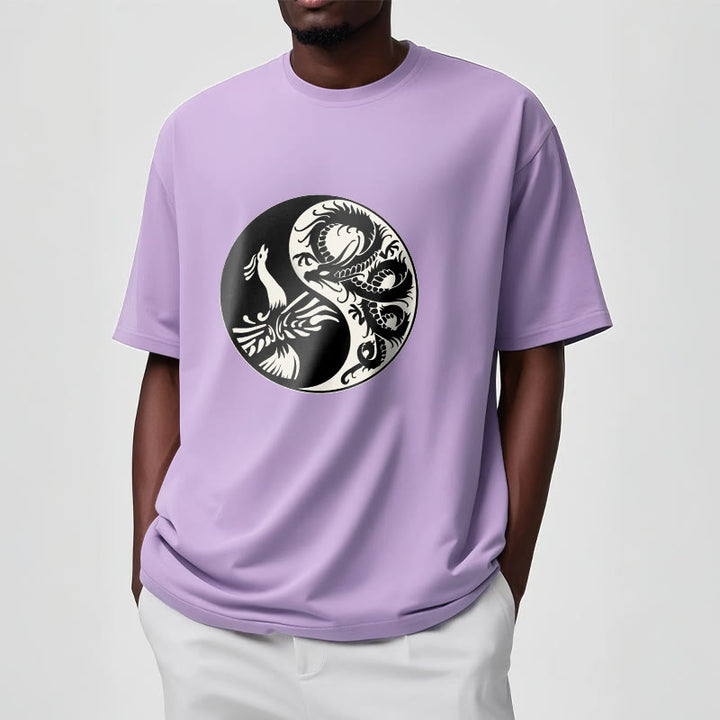 Buddha Stones ​​Phoenix Yin Yang Baumwolle T-Shirt - image 19