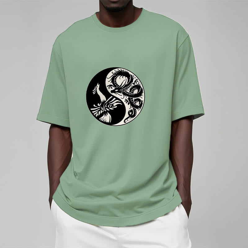 Buddha Stones ​​Phoenix Yin Yang Baumwolle T-Shirt - image 17