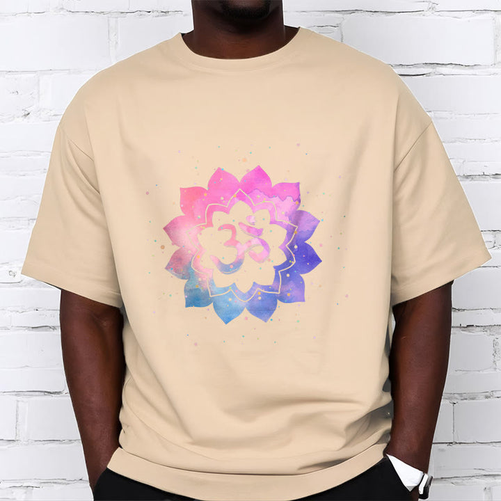 Buddha Stones ​​Om Bunte Lotus Baumwolle T-shirt - image 16