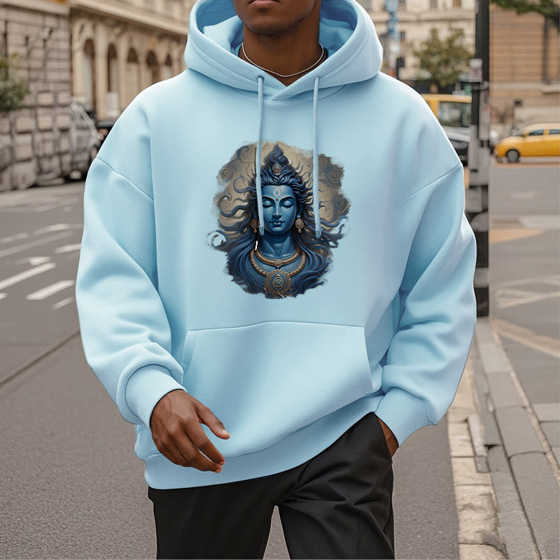 Buddha Stones OM NAMAH SHIVAYA Buddha Fleece gefütterter Polyester-Hoodie