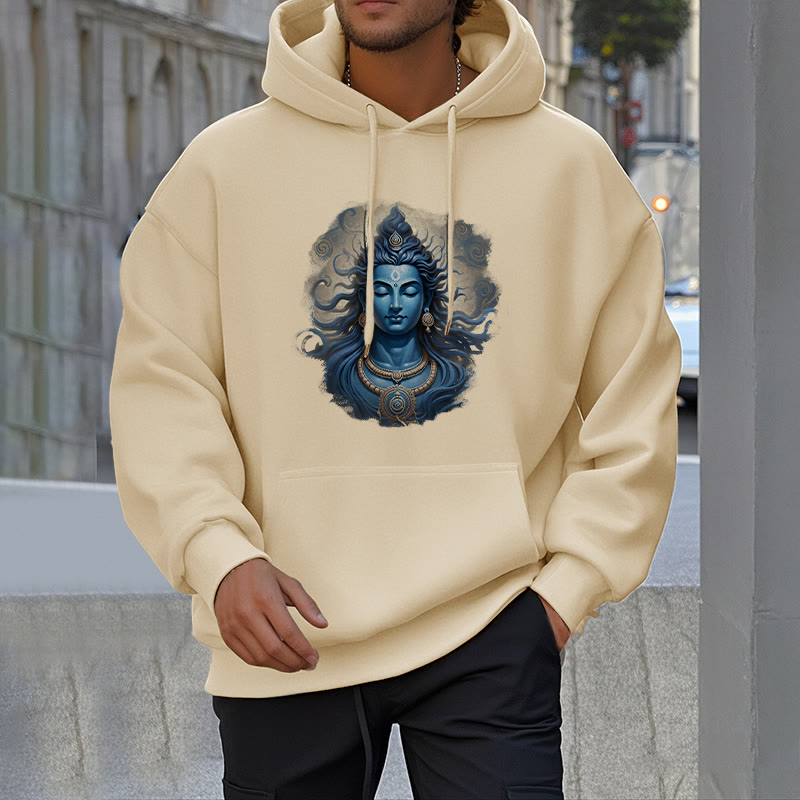 Buddha Stones OM NAMAH SHIVAYA Buddha Fleece gefütterter Polyester-Hoodie