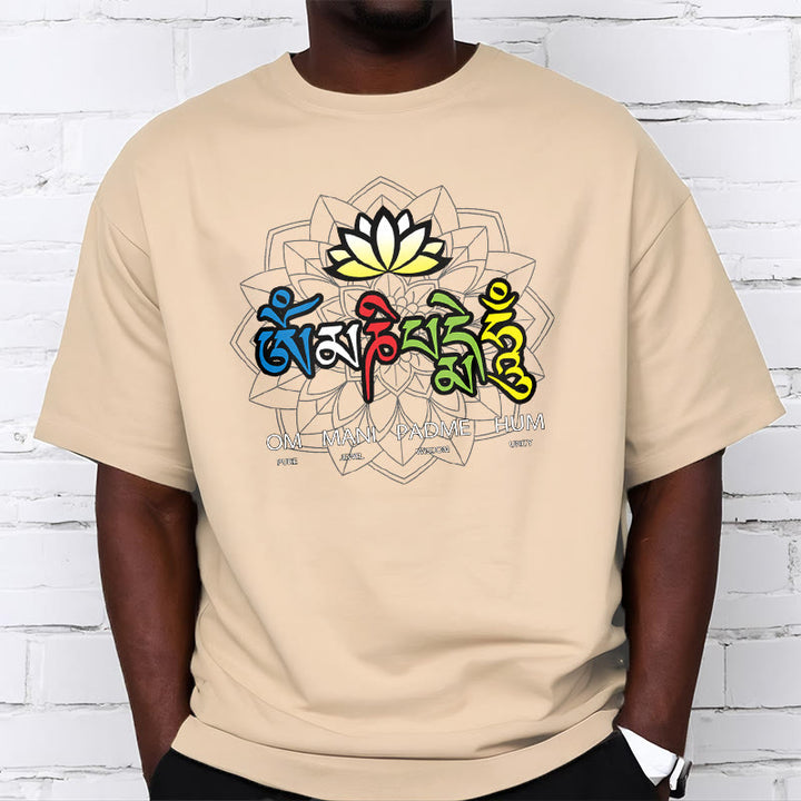 Buddha Stones Om Mani Padme Hum Lotus T-Shirt - image 18