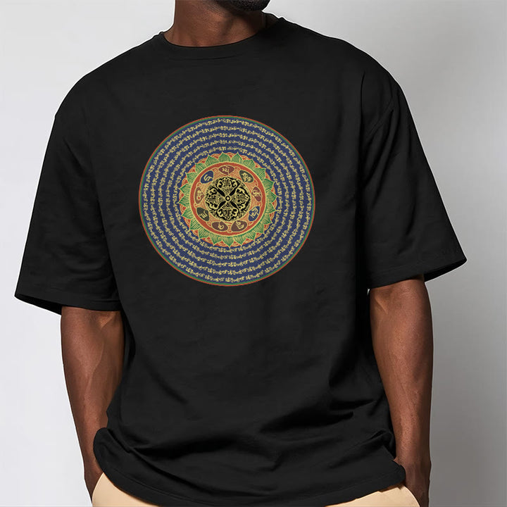 Buddha Stones 108 Om Mani Padme Hum Mantra Sanskrit T-Shirt - image 7