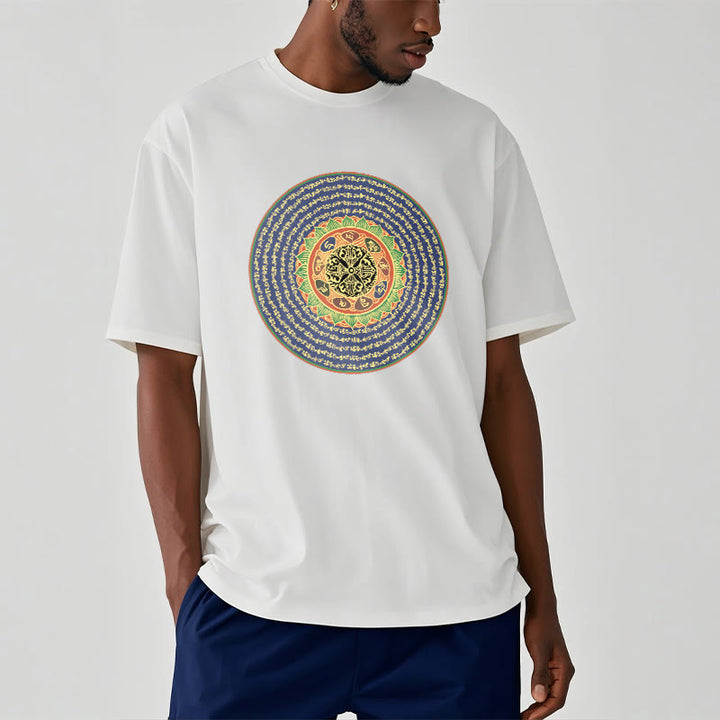 Buddha Stones 108 Om Mani Padme Hum Mantra Sanskrit T-Shirt - image 4