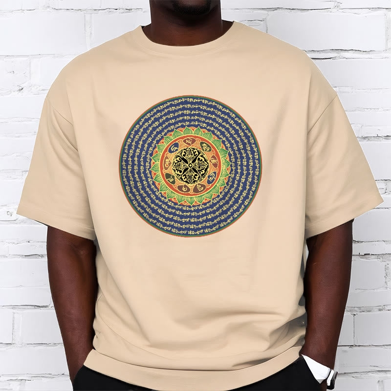 Buddha Stones 108 Om Mani Padme Hum Mantra Sanskrit T-Shirt