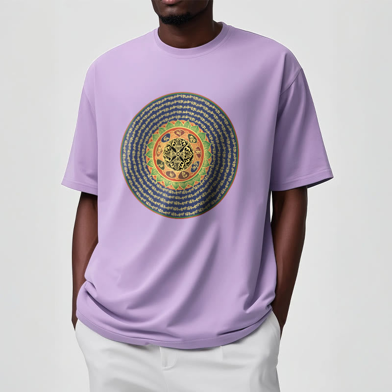 Buddha Stones 108 Om Mani Padme Hum Mantra Sanskrit T-Shirt - image 19