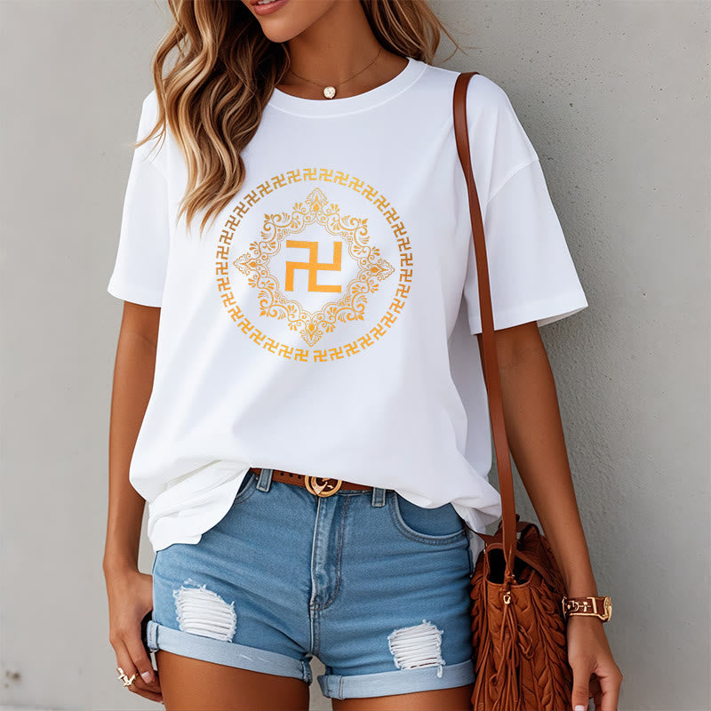 Buddha Stones ​​Hakenkreuz T-Shirt - image 1