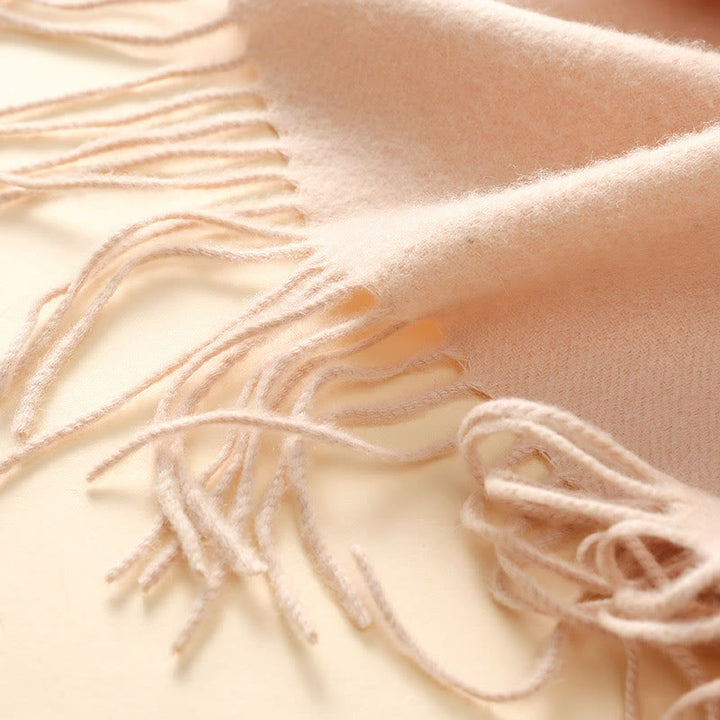 Buddha Stones -Wollschal, Lilien-Stickerei, Quaste, Winter, gemütlicher Reiseschal, Wickeltuch - image 6