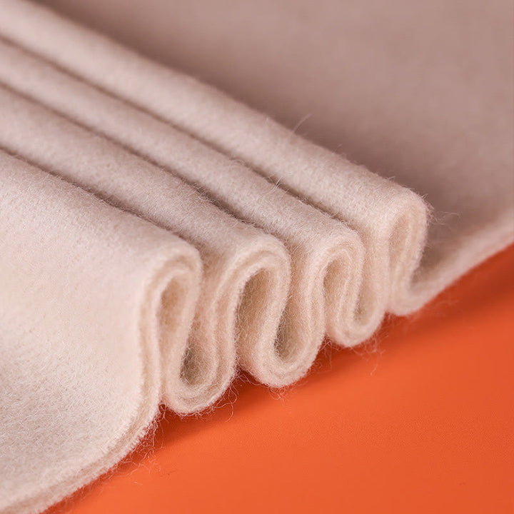 Buddha Stones -Wollschal Yulan Magnolia Stickerei Quaste Winter gemütlich Reiseschal Wrap - image 2