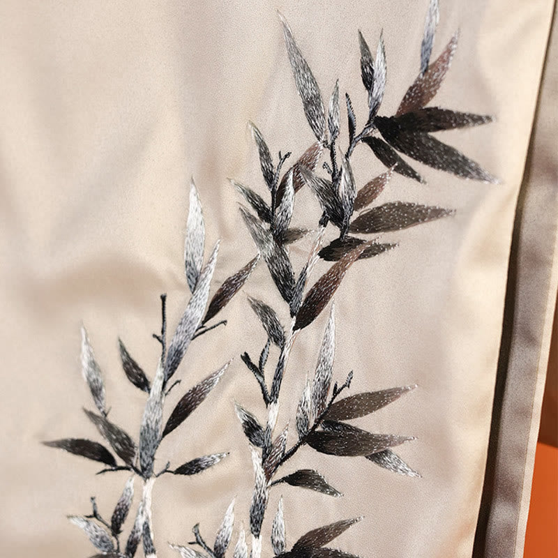 Buddha Stones , Polyester-Schal, Yulan, Schmetterling, Bambus, Elster, Suzhou-Stickerei, Winter, gemütlicher Reiseschal - image 2