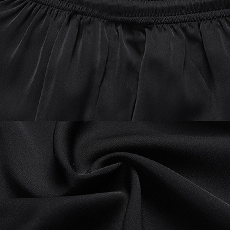 Buddha Stones Bambus Pfirsichblüte Tang Anzug Hanfu Traditionelle Uniform Kurzarm Oberteil Hosen Kleidung Herren Set - image 15