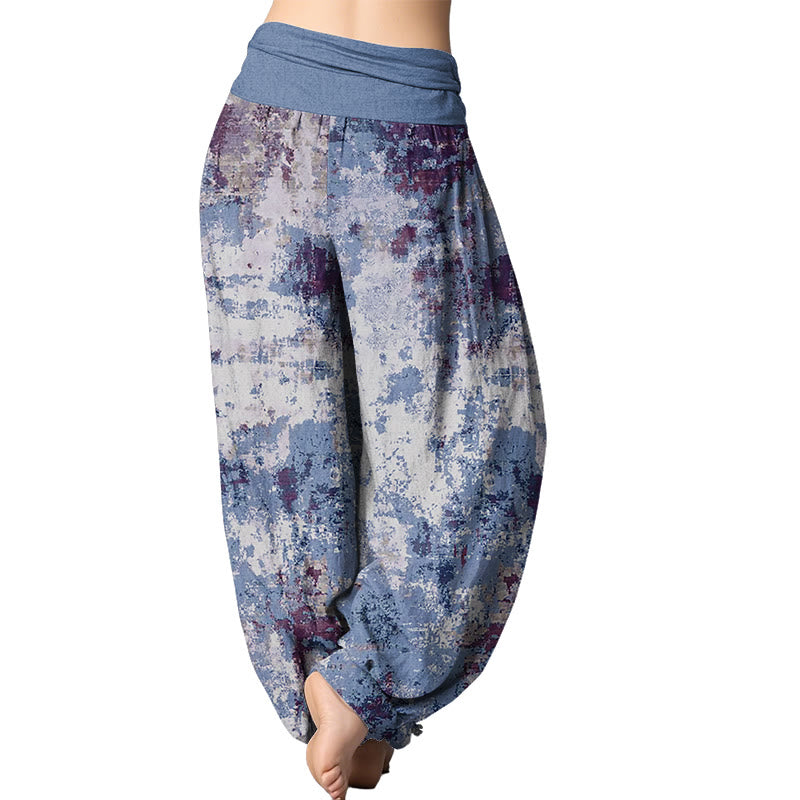 Buddha Stones Batik-Haremshose für Damen mit elastischer Taille