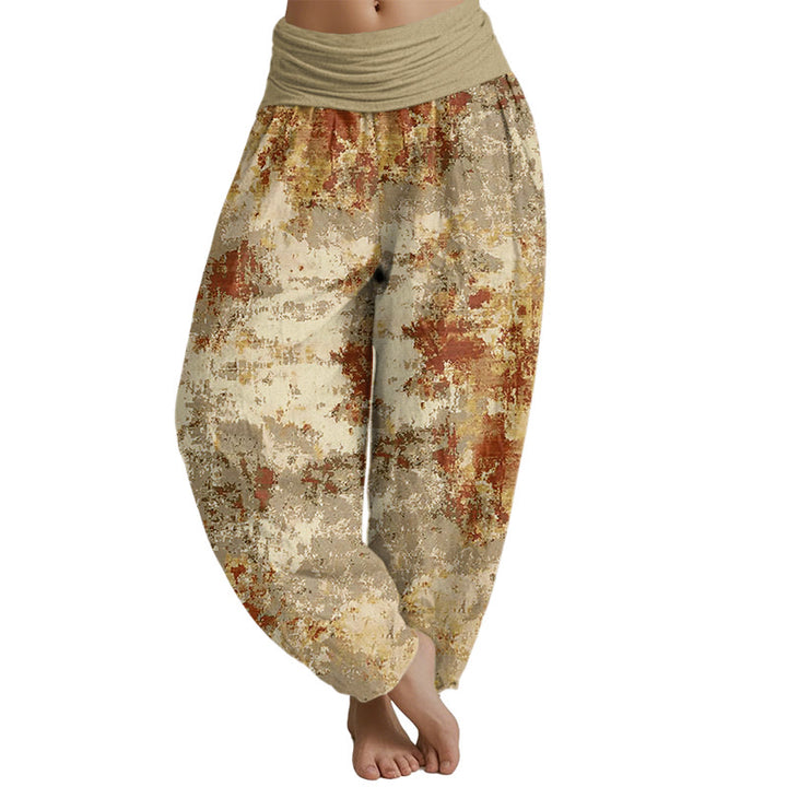 Buddha Stones Batik-Haremshose für Damen mit elastischer Taille