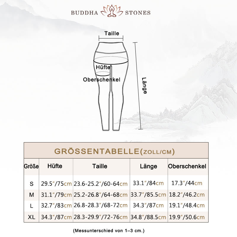 Buddha Stones Einfache Blätter Druck Sport Fitness Leggings frauen Yoga Hosen - image 5