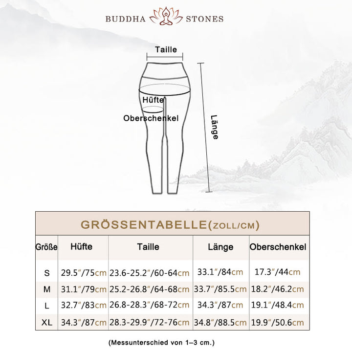 Buddha Stones Einfache Blätter Druck Sport Fitness Leggings frauen Yoga Hosen - image 5