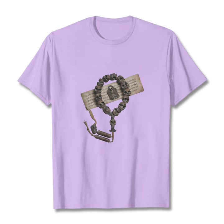 Buddha Stones ​​Tibetischen Der Herr Der Leiche Wald Perlen Muster T T-shirt - Pflaume - 2XL - image 34