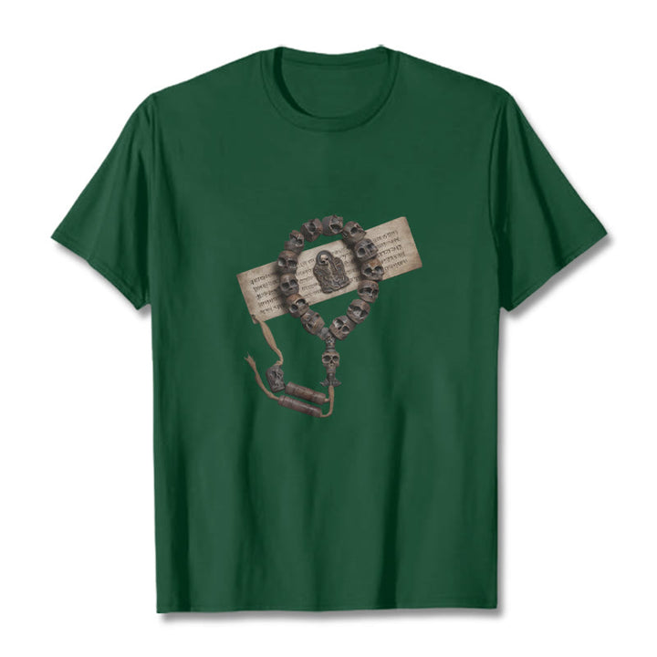 Buddha Stones ​​Tibetischen Der Herr Der Leiche Wald Perlen Muster T T-shirt - Waldgrün - 2XL - image 12