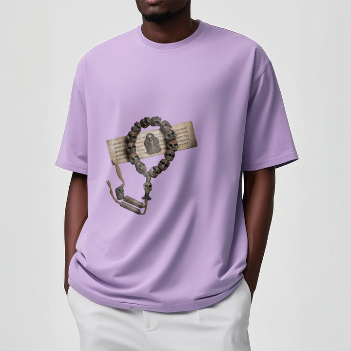 Buddha Stones ​​Tibetischen Der Herr Der Leiche Wald Perlen Muster T T-shirt - image 36
