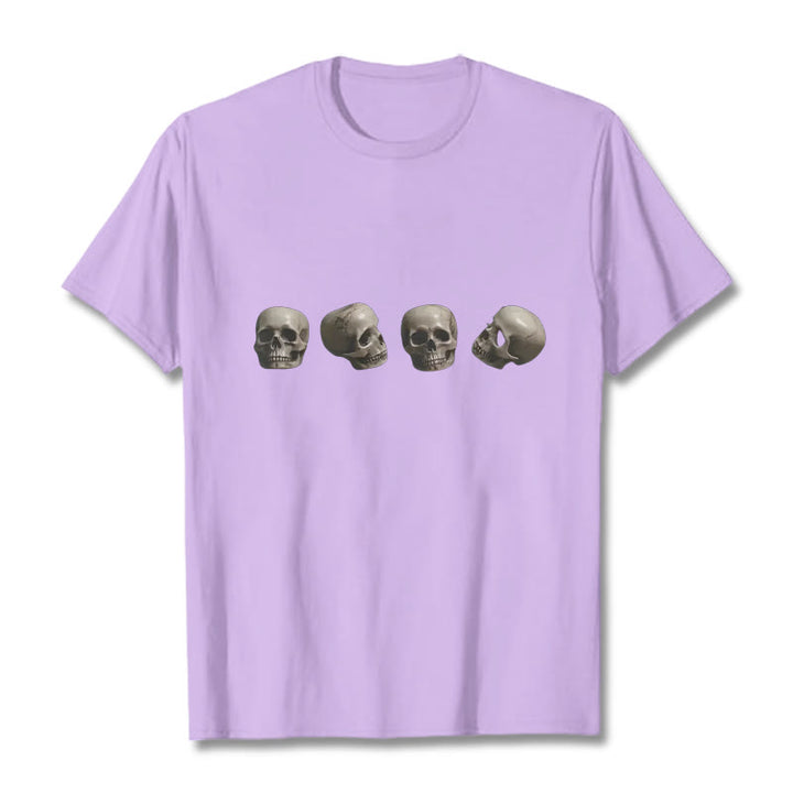 Buddha Stones ​​Tibetischen Der Herr Der Leiche Wald Schädel Muster T T-shirt - Pflaume - 2XL - image 18