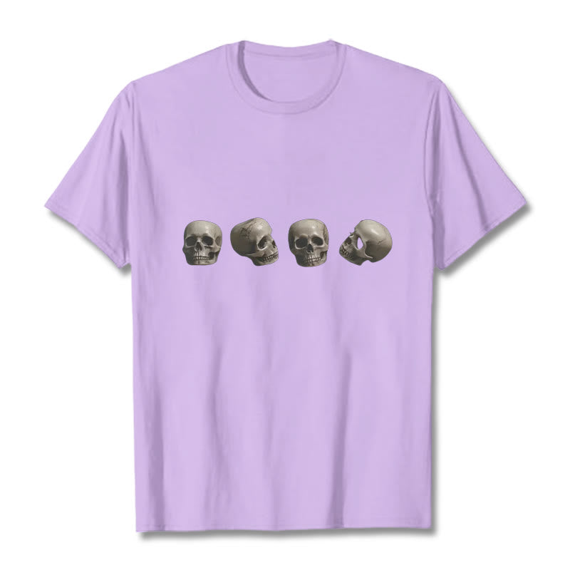 Buddha Stones ​​Tibetischen Der Herr Der Leiche Wald Schädel Muster T T-shirt - Pflaume - 2XL - image 17