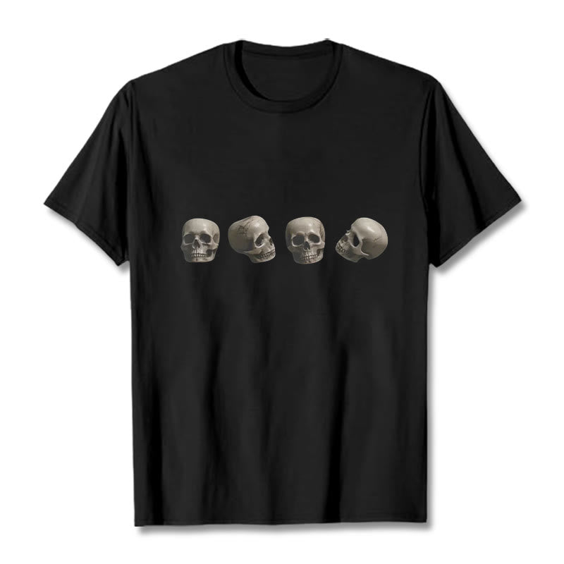 Buddha Stones ​​Tibetischen Der Herr Der Leiche Wald Schädel Muster T T-shirt - Schwarz - 2XL - image 1