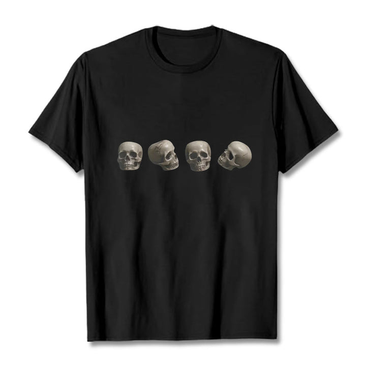Buddha Stones ​​Tibetischen Der Herr Der Leiche Wald Schädel Muster T T-shirt - Schwarz - 2XL - image 1
