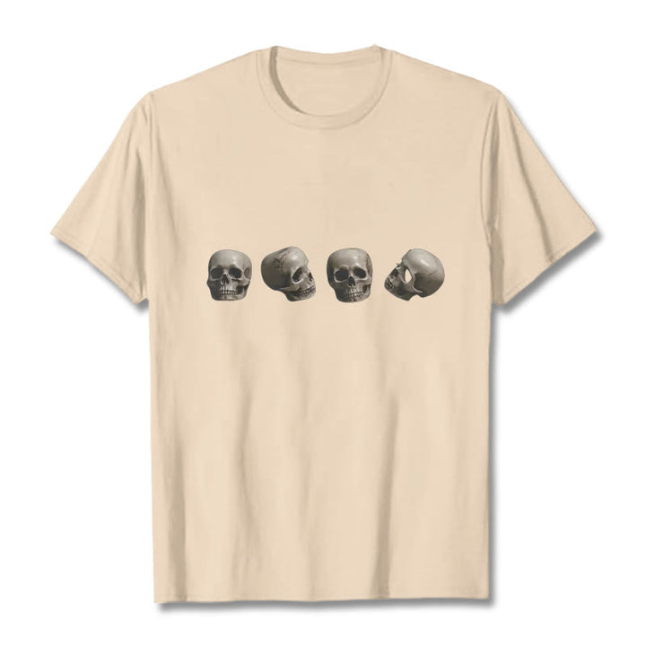 Buddha Stones ​​Tibetischen Der Herr Der Leiche Wald Schädel Muster T T-shirt - Biskuit - 2XL - image 19