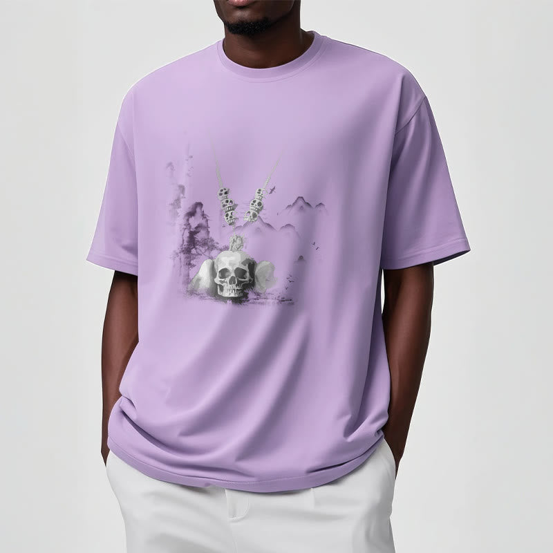 Buddha Stones ​​Tibetischen Der Herr Der Leiche Wald Schädel Anhänger Wolken Design T T-shirt - image 19