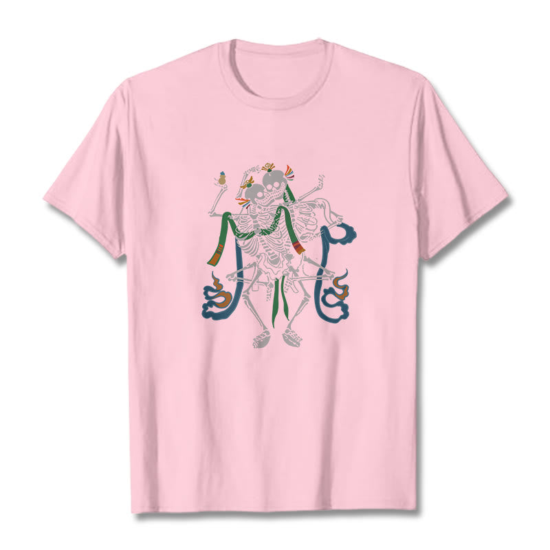 Buddha Stones ​​Tibetischen Der Herr Der Leiche Wald Design T T-shirt - Hellrosa - 2XL - image 14