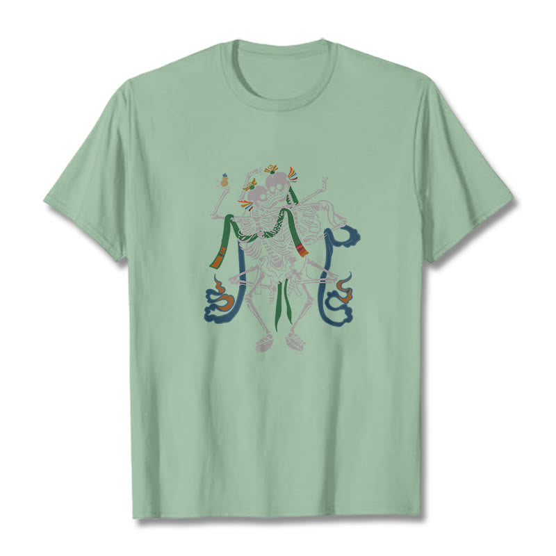 Buddha Stones ​​Tibetischen Der Herr Der Leiche Wald Design T T-shirt - Blassgrün - 2XL - image 16